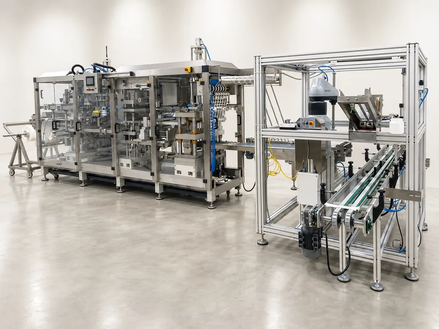 ATRUM vacuum thermoforming machine packing date trays